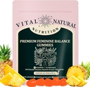 Feminine Balance Gummies - Women's Health Probiyotiks for pH & Immune Support & Natural Pineapple Flavor (1)