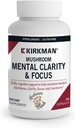 Kirkman - Mushroom mental Clarity & Focus - 60 Capsules - Daily Cognitive Support - Hipoallergenicicicic