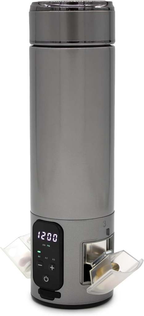 e-Pill Smart Paslanmaz Çelik Su Şişe Pill Organize ve Tıp Hatırlatıcı