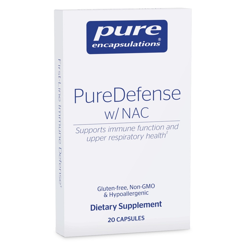Saf Encapsulations PureDefense with NAC |Boosts First-Line Immune Defense and Upper Respiratory Health | 20 Capsules