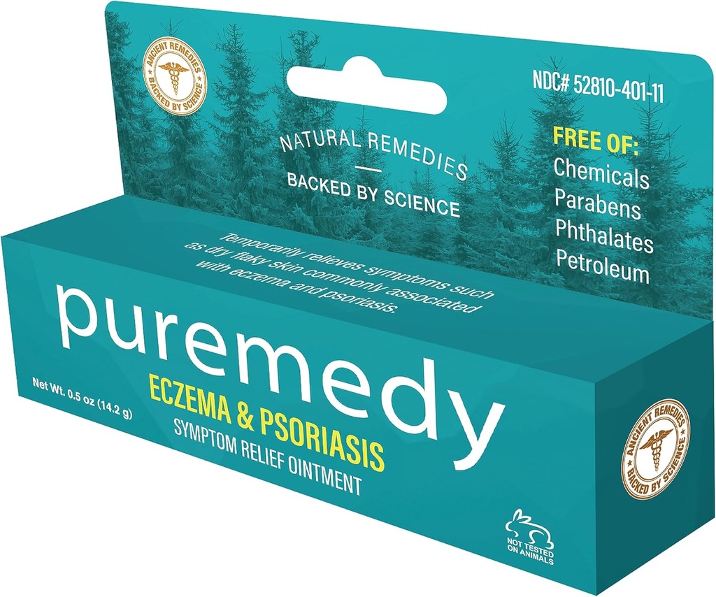 Safmedy Eczema & Psoriasis Relief Ointment Homeopathic All Natural Salve Soothes and Relives Belirtileri Kuru Itchy Flaky Shany veya Weepy Skin - 0,5 ozzz