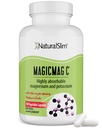 MagicMag C, NaturalSlim tarafından, Kas Rahatlama, Uyku Kalitesi, Nerve Function & Electrolyte Support, Daily Magnezyum Supplement for Men and Women, 100 Capsules 1pkk