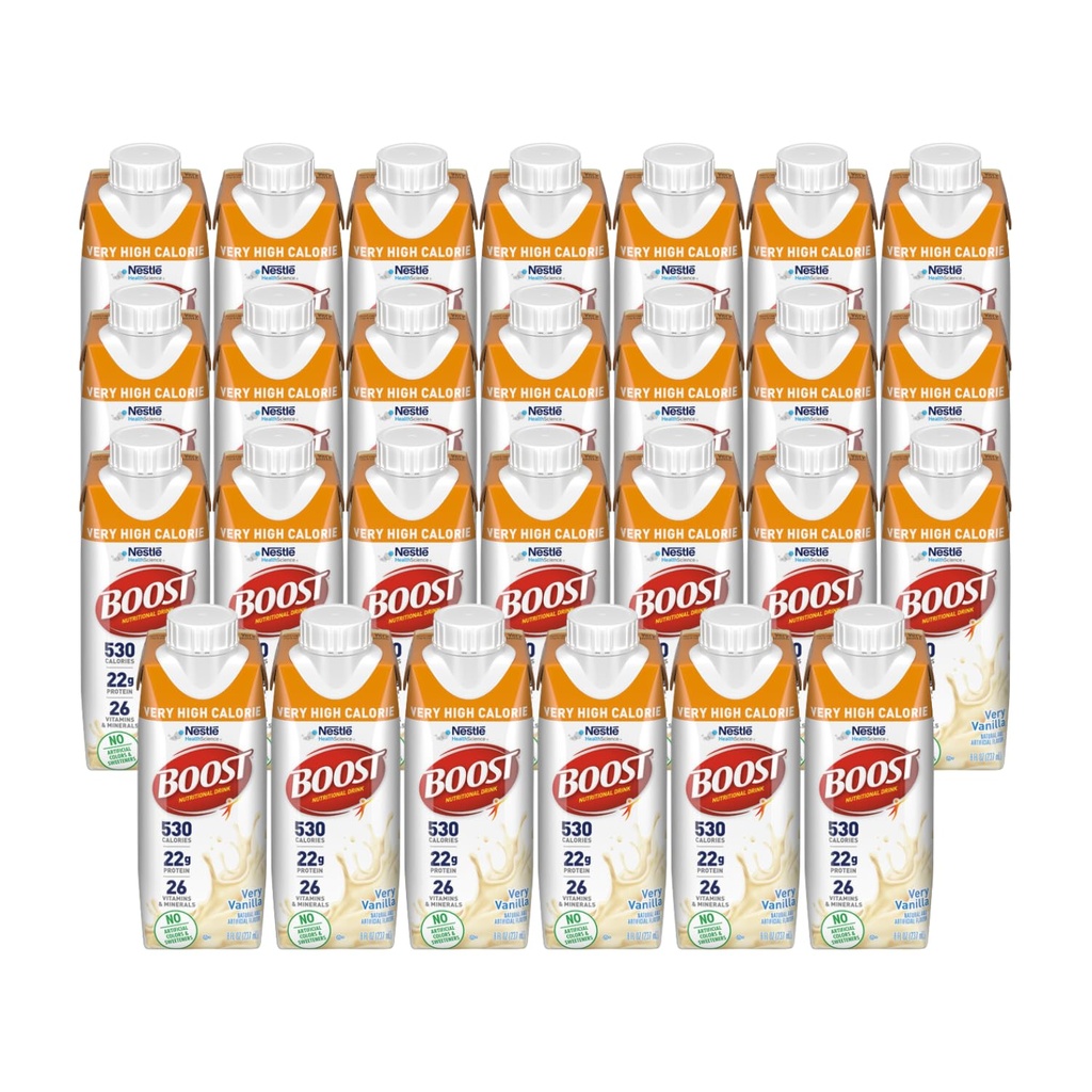 Çok Yüksek Calorie Beslenme İçme, Çok Vanilla - Yapay Renkler veya Sweeteners - 8 FL OZ (27)