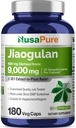 NusaPure Jiaogulan 20:1 Ekstraksiyon, 450 mg 9,000 mg 180 Veggie Capsules (Vejetaryen, Non-GMO, Vegan) Gynostemma Pentaphyum