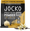 Jocko Yakıt Mölk Whey Protein Toz 22g proteini - Low Sugar Monk Meyvesi - Kas Kurtarma ve Büyüme, Ambalaj Vary (28 Hizmet, Vanilla Milkshake)