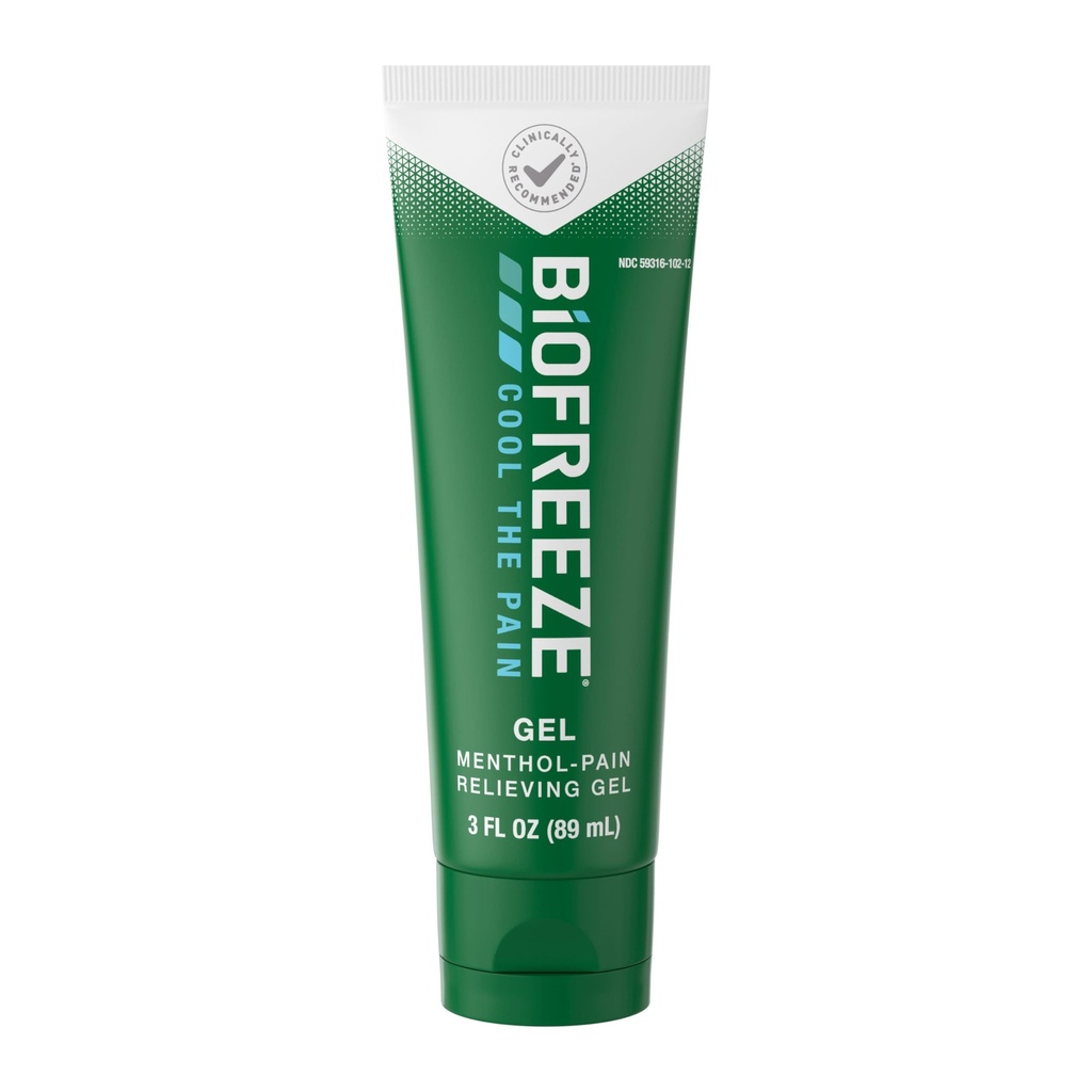 Biofreeze Pain Relief Gel, Arthritis Pain Reliver, Diz & Lower Back Pain Relief, Sore Muscle Relief,Boy Pain Relief, Pharmacist Önerilen, FSA Eable, 3 FL OZ Bioze Menthol Gel Gel Gel