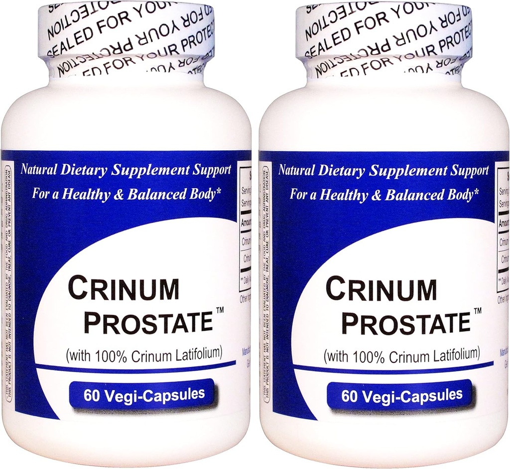 Crinum Prostate 2Pack (120 Total Capsules)% 100 Yoğun Vietnamlı Crinum Latifolium, Silikon Dioksit, Talc, Magnezyum Sterate, vs.