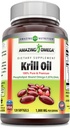 Omega 3 EPA, DHA, Phospholipids ve Astaxanthin 1000 Mg ile 120 yumuşakgels Supplement | Non-GMO | Gluten Free