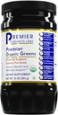 Premier Research Labs Premier Organic Greens - Super Greens Toz, Greens Superfood Toz For Drinks, Green Juice, Beslenme Desteği, Erkekler ve Kadınlar için Supergreens, Spinach, Alfalfa, Chlorella - 10 ozz