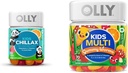 OLLY Kids Chillax, Magnezyum Gummies Plus L-Theanine, Lemon Balm, Sherbet Flavor - 50 & Kids Multivitamin Gummy Worms, General Health and Immune Support, Vitamins and Minerals A, C, D, D