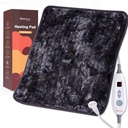Bearhug XL Elektrikli Isıtma Pad 20'x24' Double-Sided Faux Fur Heated Pad, 6 Heat Levels, 2H Auto-Off, Moist & Kuru Heat Therapy for Back Pain Relief, Machine Washable, ETL sertifikalı, Hediye Box