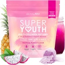 SkinnyFit - Super Youth Collagen for Women - Multi Collagen, Toz - Probiyotikler, Fiber, Hyaluronic Asit - Non GMO, Gluten Free, Sugar Free - Beauty & Self Care - Tropikal Punch (28 hizmet)