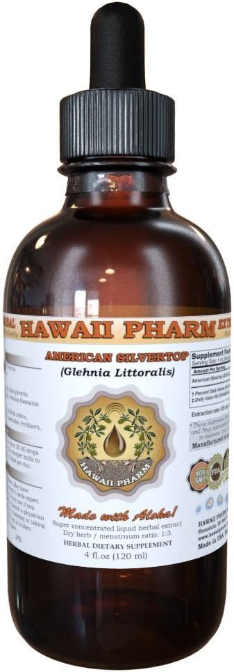 American Silvertop Liquid Extract, American Silvertop (Glehnia Littoralis) Root Tincture Supplement 2 oz