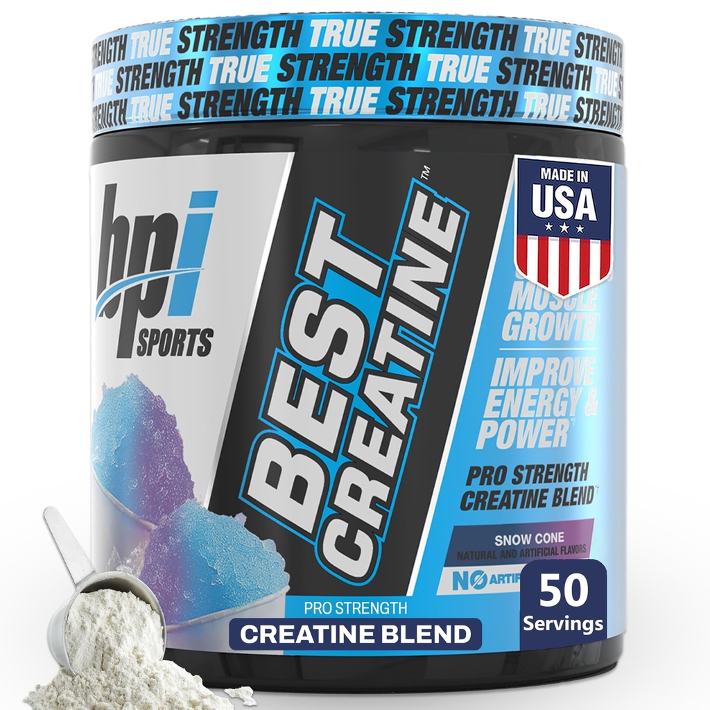 BPI Sports Best Kreine - Cenâb & Women, Himalaya Salt - Güçlü, pompa, Endurance, Kas Büyüme, Kas Tanım - No Bloat - Kar Cone - 50 hizmet - 10.58 Oz