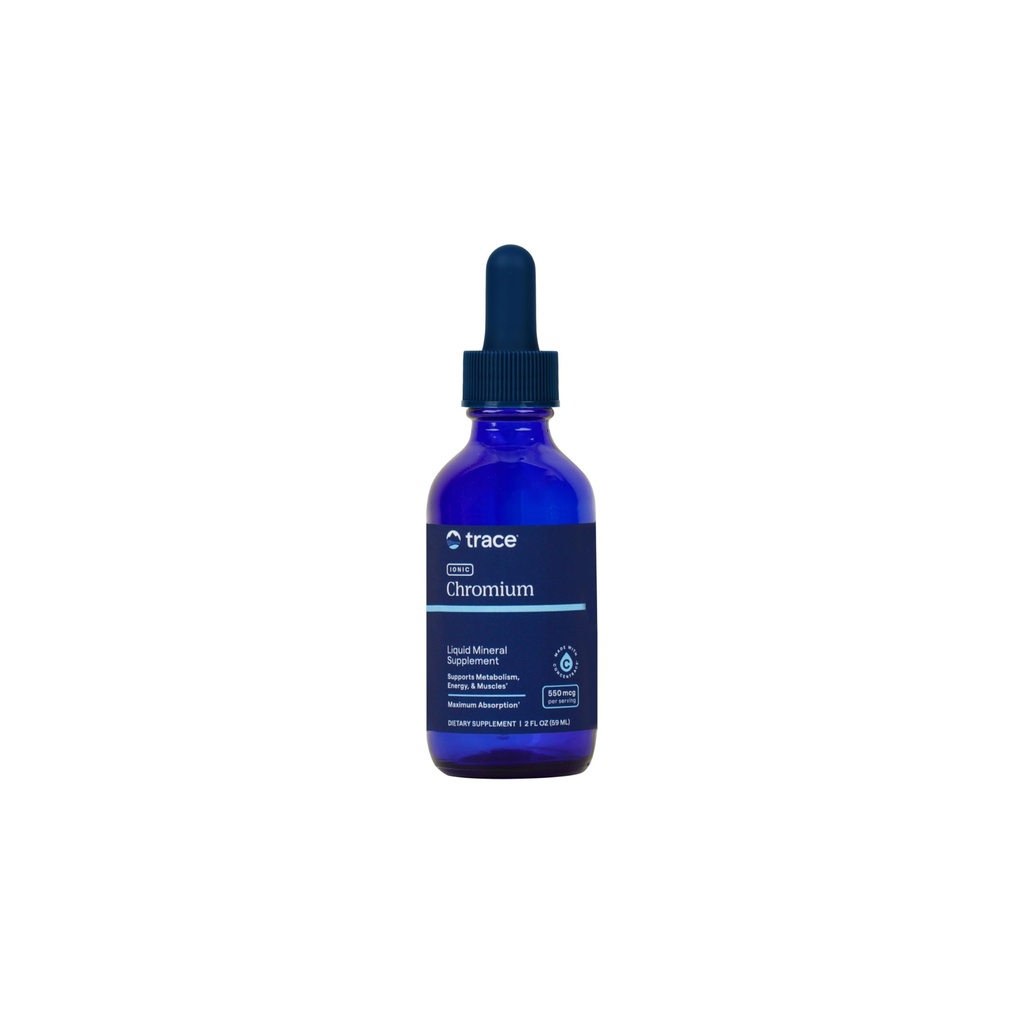 Trace Minerals Ionic Chromium 550 mcg - Diyetary Supplement to Support Energy & Muscle Growth - Liquid Drop Supplement with Magnezyum, Chromium, Chloride & More - 2 fl oz (Hakkımızda 48 Hizmet)