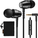 LUDOS OMNITONE Wired Earbuds in-Ear Kulaklıklar, 5 Yıl Garanti, Mikrofonlar, Microphone, 3.5 mm Jack Corded Ear Buds, Videoconference for iPhone, Samsung, Computer, Laptop, Kids, School Students
