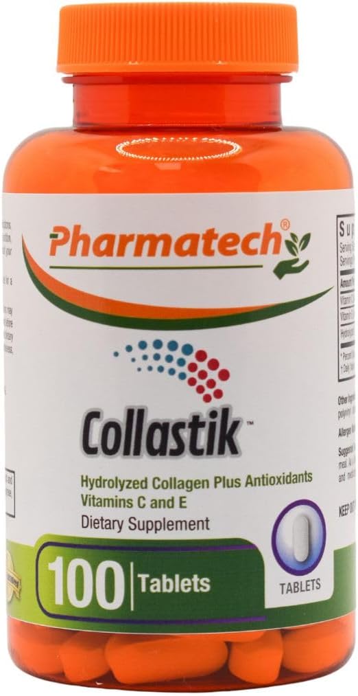 Hydrolyzed Collagen ve Vitaminler C ve E for Women. Skin ve Nails Health, Premium Formula Collagen Plus Antioksis Supplement, 100 Tablet, Collcrete