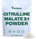 Purisure L-Citrulline Toz 250g, Premium Citrulline 2:1 Malate Supplement for Strength Performance and Energy, Pre-Workout Citrulline Malate Toz - Gelişmiş Kas Pompaları ve Kurtarma - 83 Hizmetler