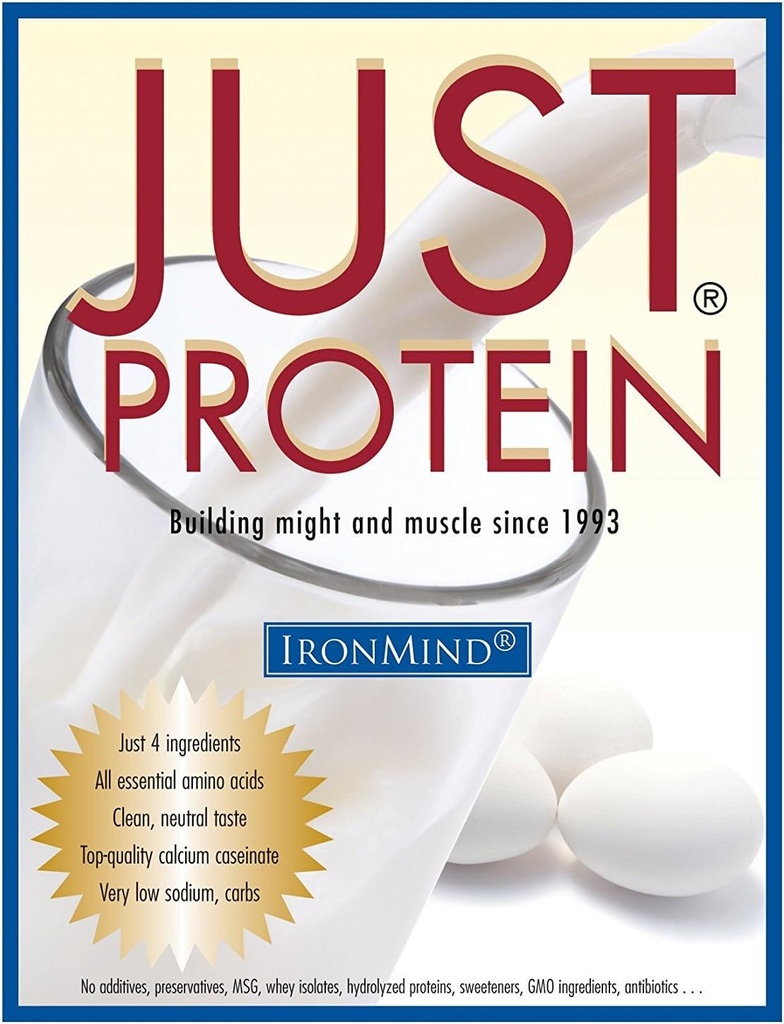 IronMind Just protein – 5 Pound Classic Milk and Egg Supplement Toz, Vanilla, Non-GMO, Nomixs – 18g Protein, 80 Hizmet