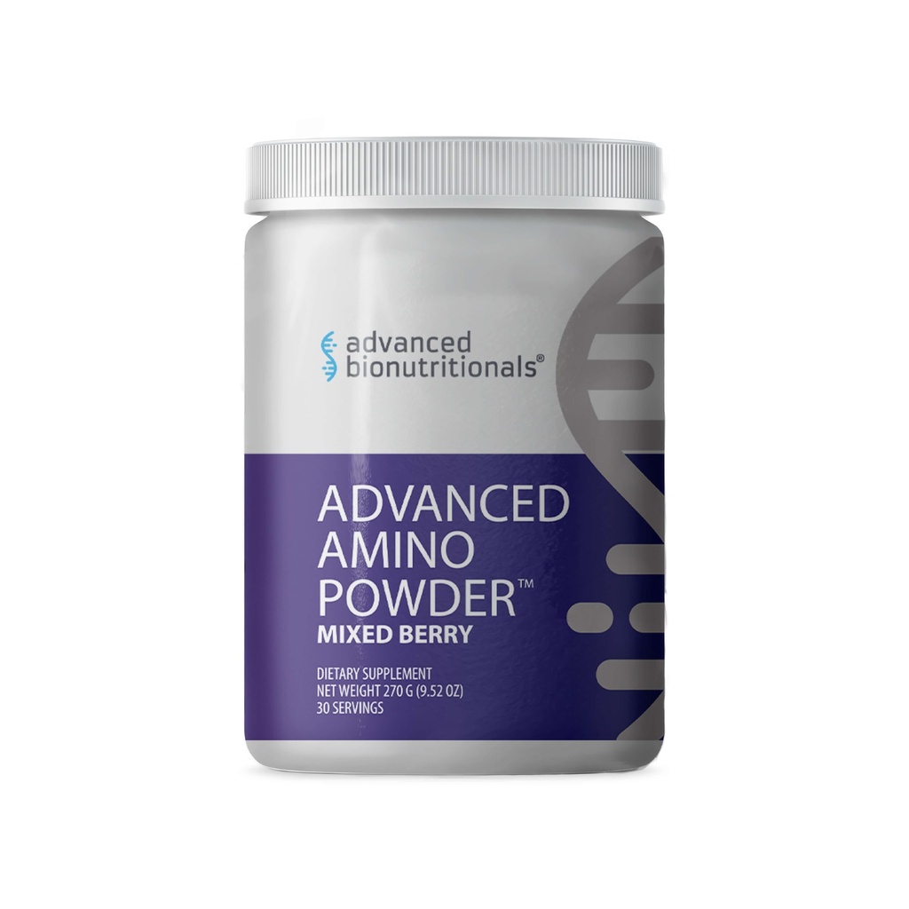 Advanced Bionutritionals – Advanced Amino Powder, Amino Acid Supplement, Build Muscle, Post Workout Recovery, Energy,Non-GMO, Gluten Free, Dairy Free, Vegan (30 services)