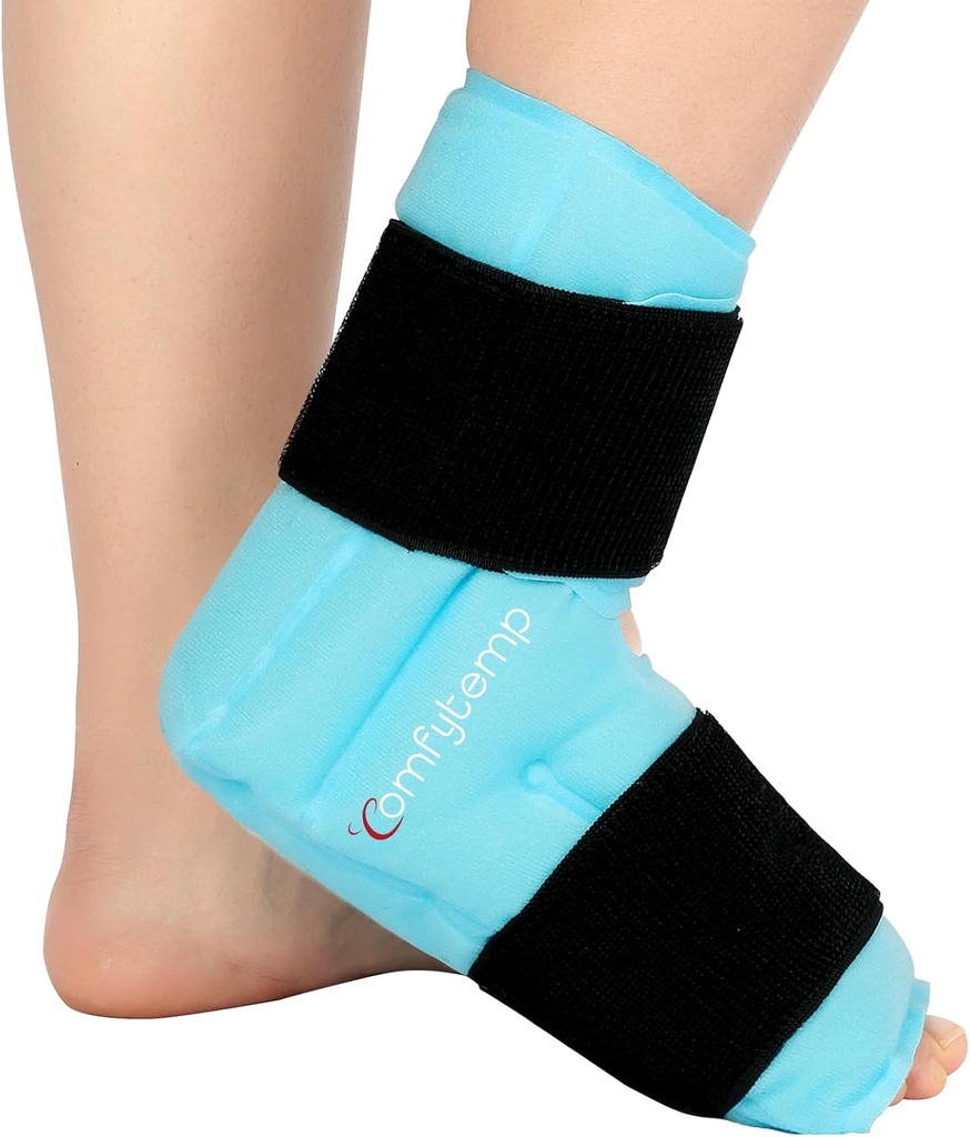 Cofytemp Ankle Foot Ice Pack Plantar Fasciitis Relief, FSA Eable, Ankles Brace for Sprateed Ankle, Heel Spur, Swelling, Achilles Tendonitis, Pain, Hot Cold Therapy Hediyeleri, 1 Adet