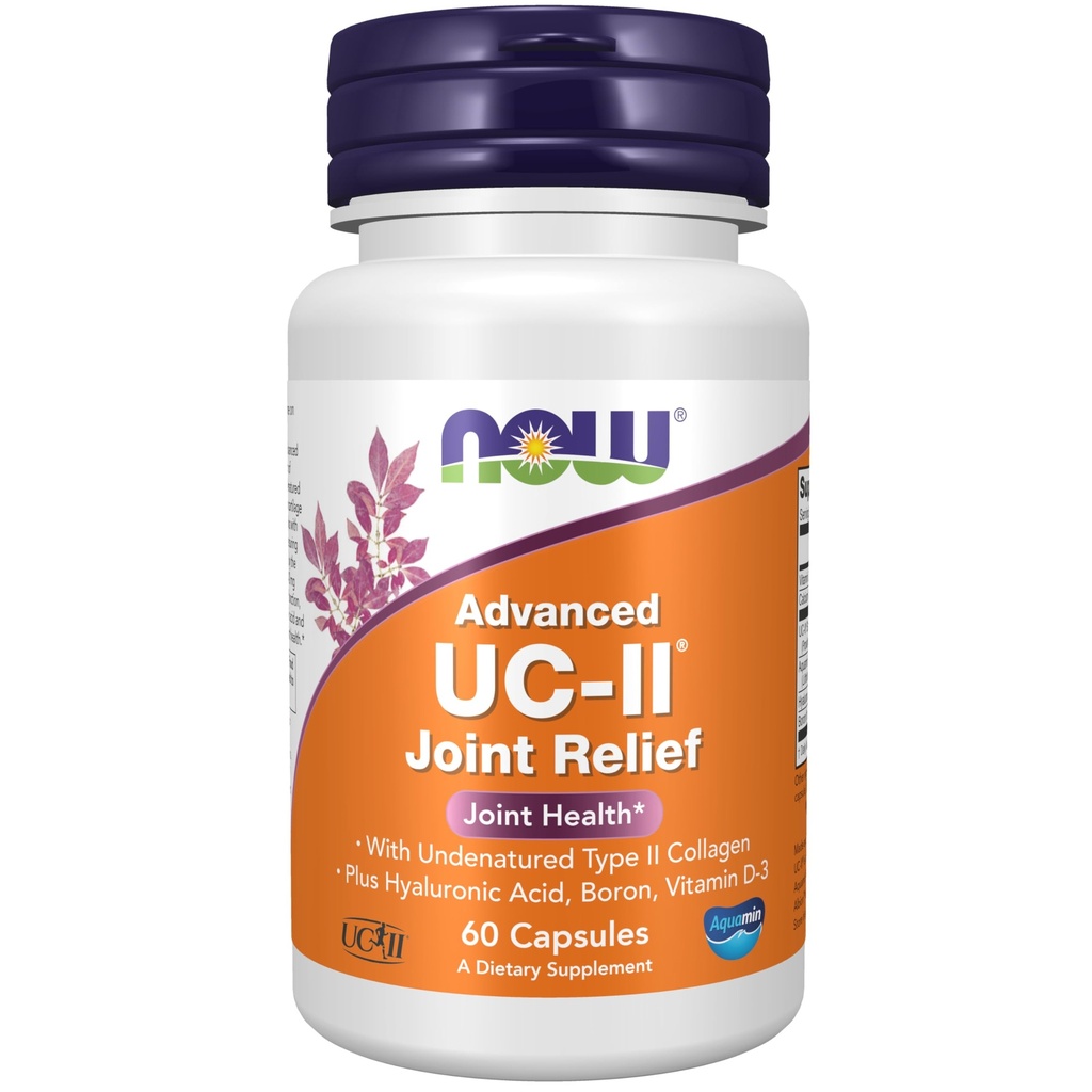 Şimdi Tamamlar, UC-II Undenatured Type II Collagen, artı Hyaluronic Asit, Boron, Vitamin D-3, 60 Veg Capsules