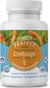 Mükemmel Supplements – Perfect Cordyceps – 90 Sebze Kapsülleri – Organik Adaptojen Herbal Supplement – Enerjiyi, Endurance & Strength