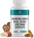 Beyin ATM Mushroom Kompleksi Tamam, Doğal Mood Uplifter 10 Fonksiyonl Mushrooms, Lions Mane, Reishi, Cordyceps ve 7 More in Capsules 1330 mg Made in USA, 60 Capsules