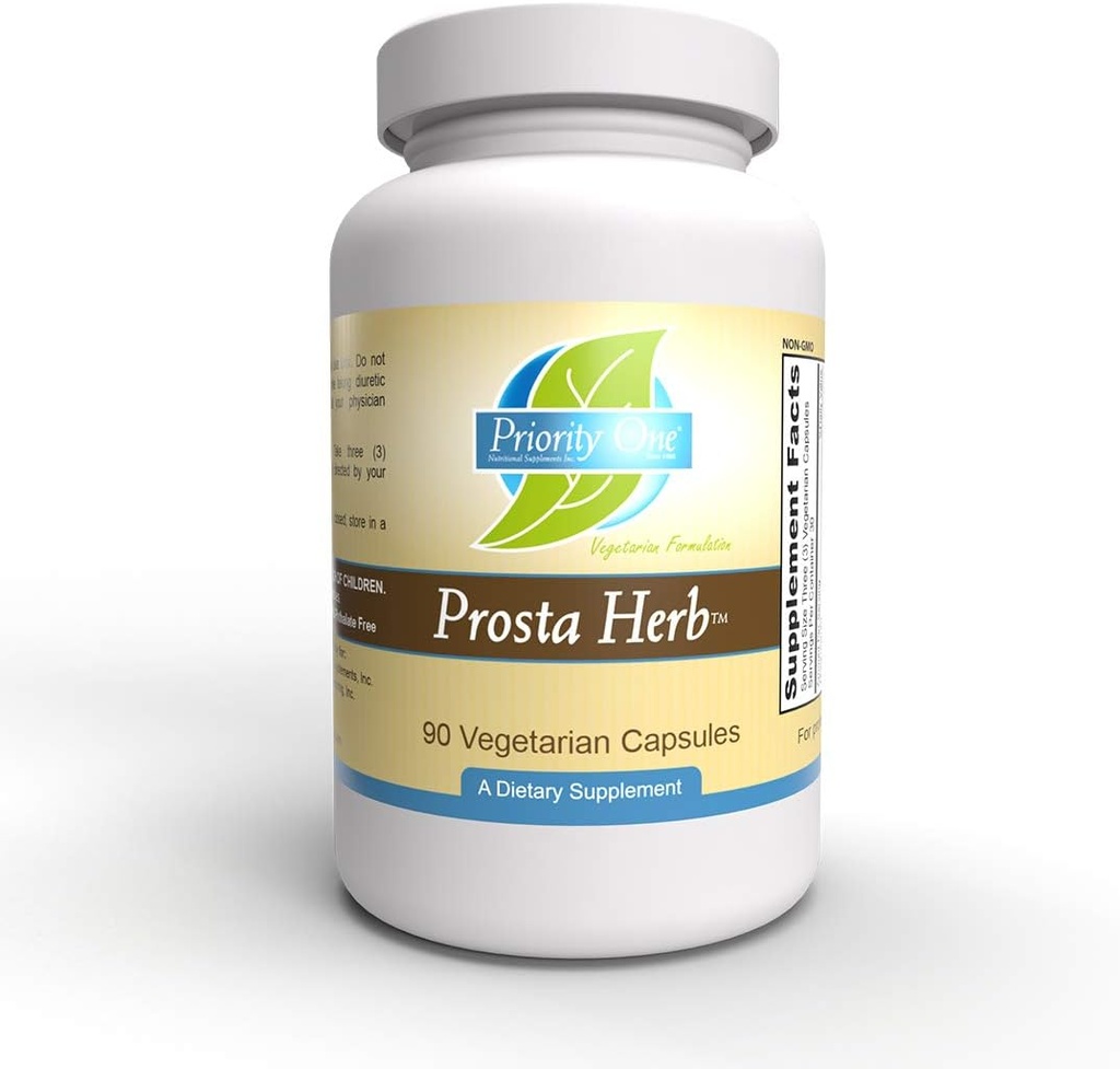 Προτεραιότητα One Vitamins Prosta Herb 90 Χορτοφαγικές κάψουλες - Υποστήριξη ενός Υγιούς Προστάτη Διατηρώντας τις Αρρενωπές Ορμόνες Μέσα στο Κανονικό Εύρος.*