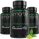 (3 Pack) Smarter L-Theanine 250 mg Supplement, in Non-GMO Flaxseed Oil, 150 Liquid Softgels