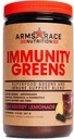 Arms Race Nutrition Immunity Greens Superfood Greens ve Immune Support Blend - 9.2 oz. (30 Hizmet) (BlackBerry Lemonade)