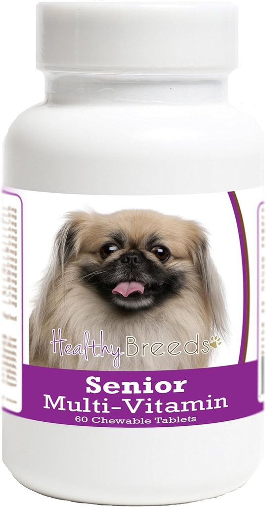 Sağlıklı Breeds Pekingese Senior Dog Multivitamin Tabletleri 60 Kont