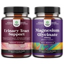 D Mannose Capsules for Urinary Tract Health for Women Fast Acting Super Tempd Cranberry 90ct ve Pure Magnezyum Glycinate 400 mg Per Mood Sleep ve Relaxation için hizmet ediyor