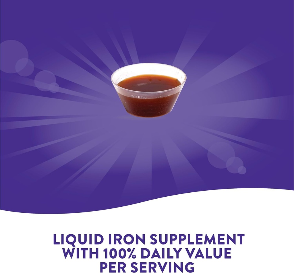 Ο Δρόμος της Φύσης Υγρός Σιδήρος, Παρέχει Καθημερινή Αξία Σιδήρου, Ζάχαρη Χωρίς, Μπέρι Γεύση, 16 Fl. Oz. (πακέτο του 2)
