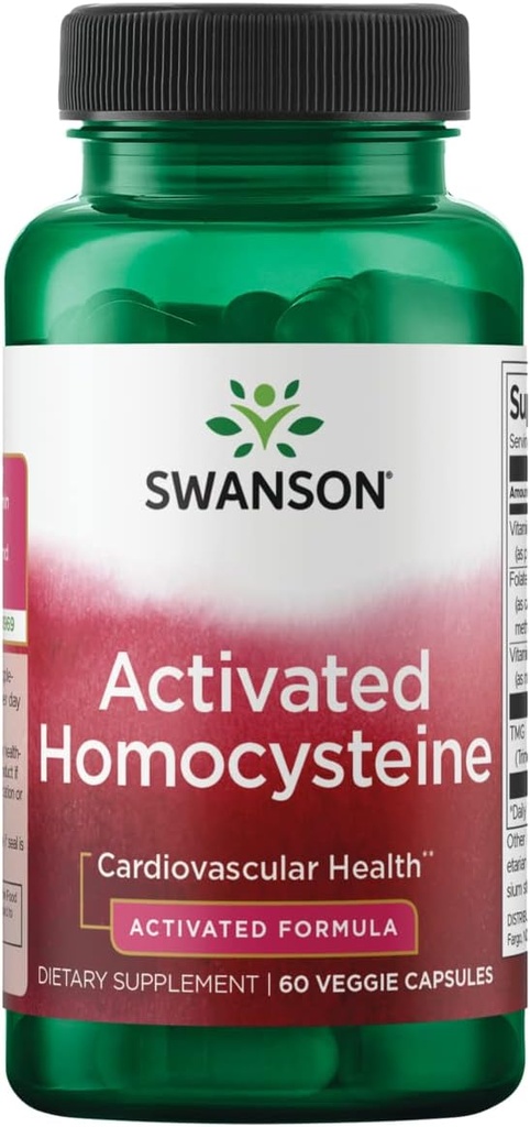 Swanson Aktif Homocysteine Formula 60 Veg Capsules