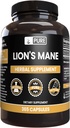 PURE ORIGINAL INGREDIENTS Lion's Mane Capsules, No Magnezyum veya Rice Fillers, Always Pure (365 Capsules)