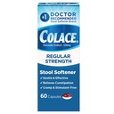 Colace Regular Strength Stool Softener 100 mg Capsules 60 Kont Docusate sodyum Stool Softener'i Nazik Bağlanabilir Yardım Için Suçladı