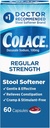 Colace Regular Strength Stool Softener 100 mg Capsules 60 Kont Docusate sodyum Stool Softener'i Nazik Bağlanabilir Yardım Için Suçladı