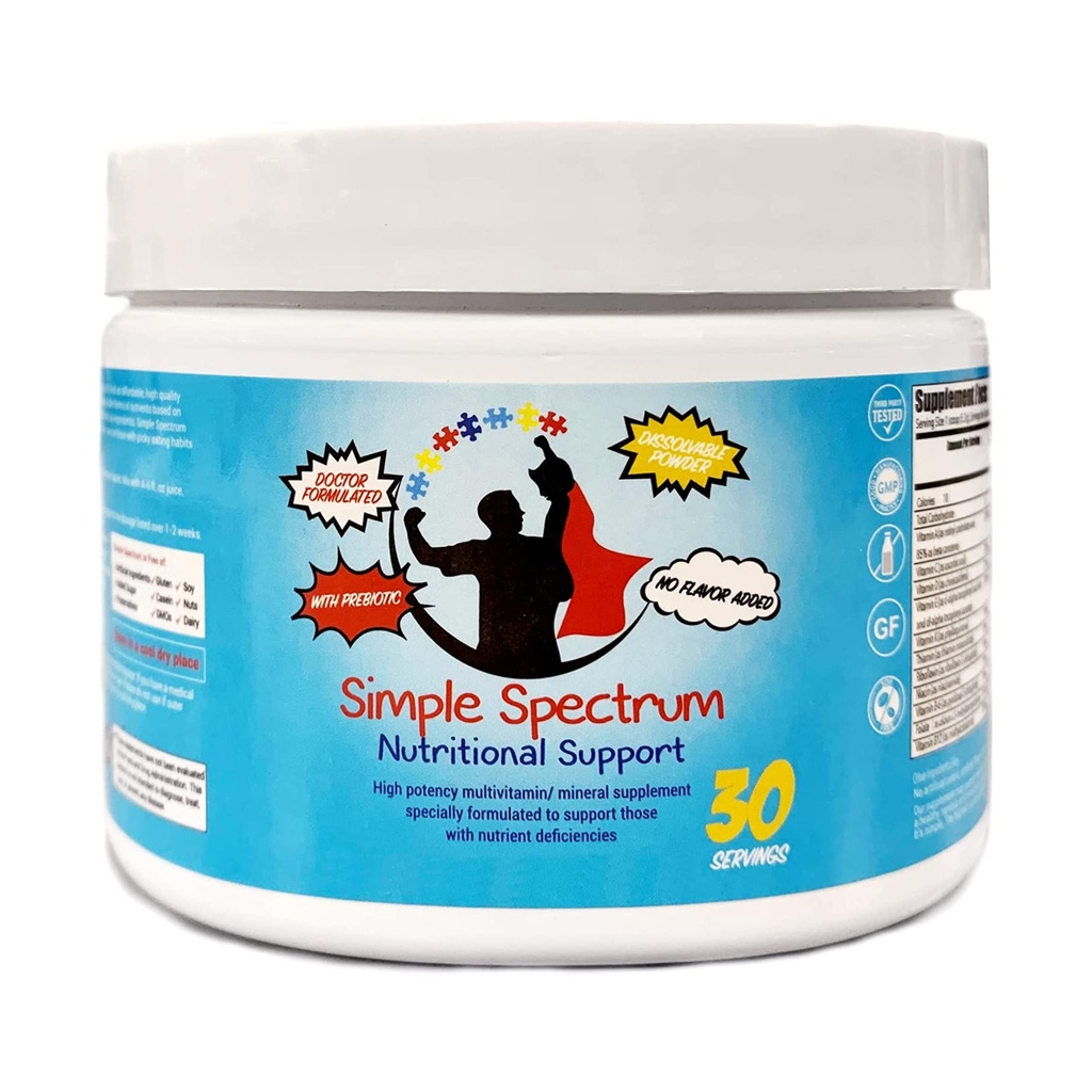 Basit Spectrum Vitamin Tamam, Beslenme Desteği, Ek Olmayan Şekerler veya Yapay Malzemeler