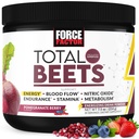 Force Factor Total Beets Energy Drink Mix, Superfood Beet Root Toz Nitrates to Boost Energy and Support Circulation, Blood Flow, Nitrik Oksit ve Stamina, Heart Health Supplement, 30 Hizmet