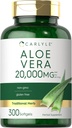 Carlyle Aloe Vera Softgel Capsules 20.000mg | 300 Kont | Aloe Vera Gel Supplement | Non-GMO, Gluten Free