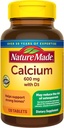 Nature Madeuba 600 mg with Vitamin D3, Dietary Supplement for Bone Support, 120 Tablet (Pack of 3)
