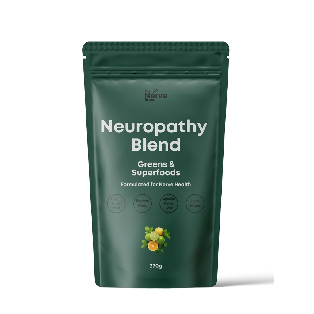 The Nerve Brand Neuropathy Superfood Blend Greens Powder for Peripheral Neuropathy with 600mg R Alpha Lipoic Acid