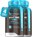 Herbtonics Night Time Burn & Sleep Complex Supports Overnight Metabolism, Stres Yardım ve Derin Uyku. Melatonin, Valerian ve Green Tea – Vegan Bedtime Kilo Yönetimi (120 Capsules)