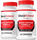 NutraRize (2 Pack) Gluco Extend Capsules, Official GlucoExtend Pills to Support Lasting Energy, Premium Blood Vessel Cleaner, GlucoExtend Detox Glyco Optimizer, Circulation Support (120 Capsules)