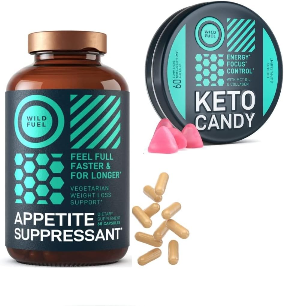WILD FUEL Appetite Suppressant and Low Carb Keto Gummies Weightloss Bundle