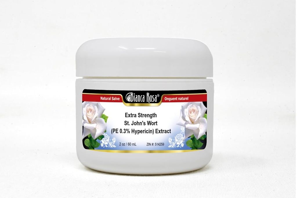 Bianca Rosa Extra Strength St. John's Wort (PE 0.3% Hipericin) Ekstraksiyon - Salve Ointment (2 oz, ZIN: 514259)
