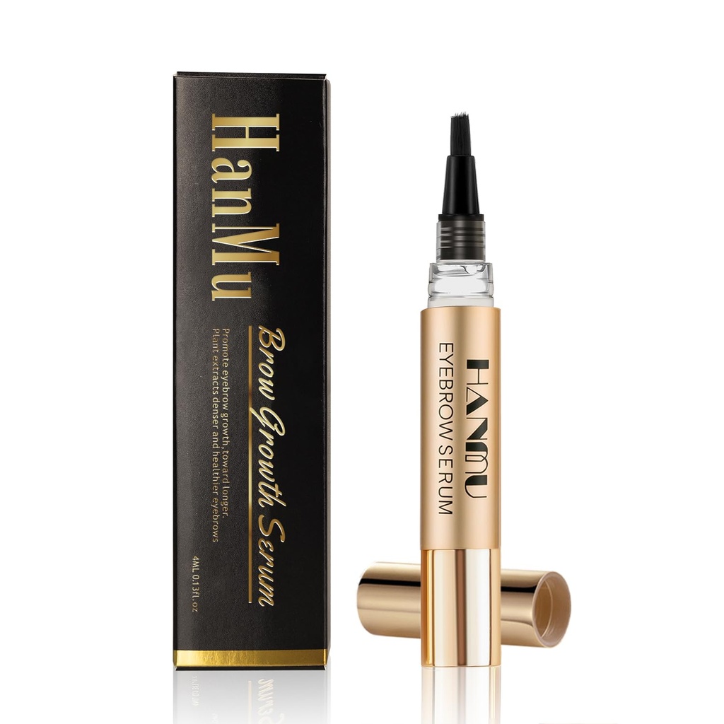 ZeMU Eyebrow Growth Serum,For Rapid Enhancing Brow Growth Faster,Fuller,Thicker,Non Irritating Eye Brow Serum Advancedr 4 ml