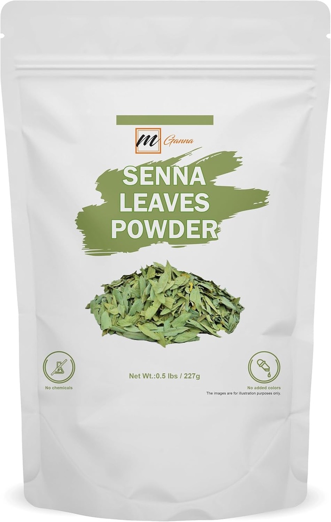 100% Doğal Senna Toz 0,5 LBS / 227 GMS (Cassia Angustifolia) Sağlık ve Cilt Bakımı için