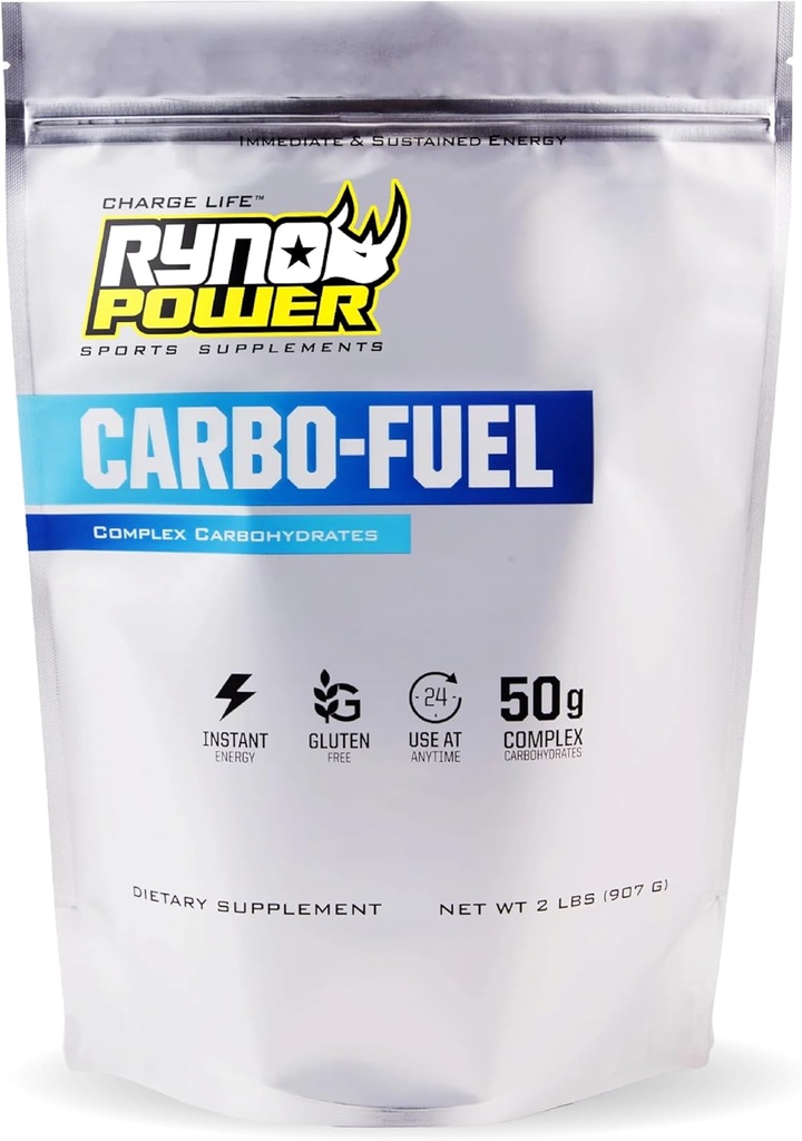 Ryno Power Carbo-Fuel Stimulant-Free Drink Mix 2lb (20 hizmet) - All-Doğal Pure Carbohidrat Toz for Athletic Performance - Vegan ve Gluten Ücretsiz